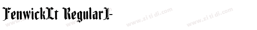 FenwickLt RegularI字体转换